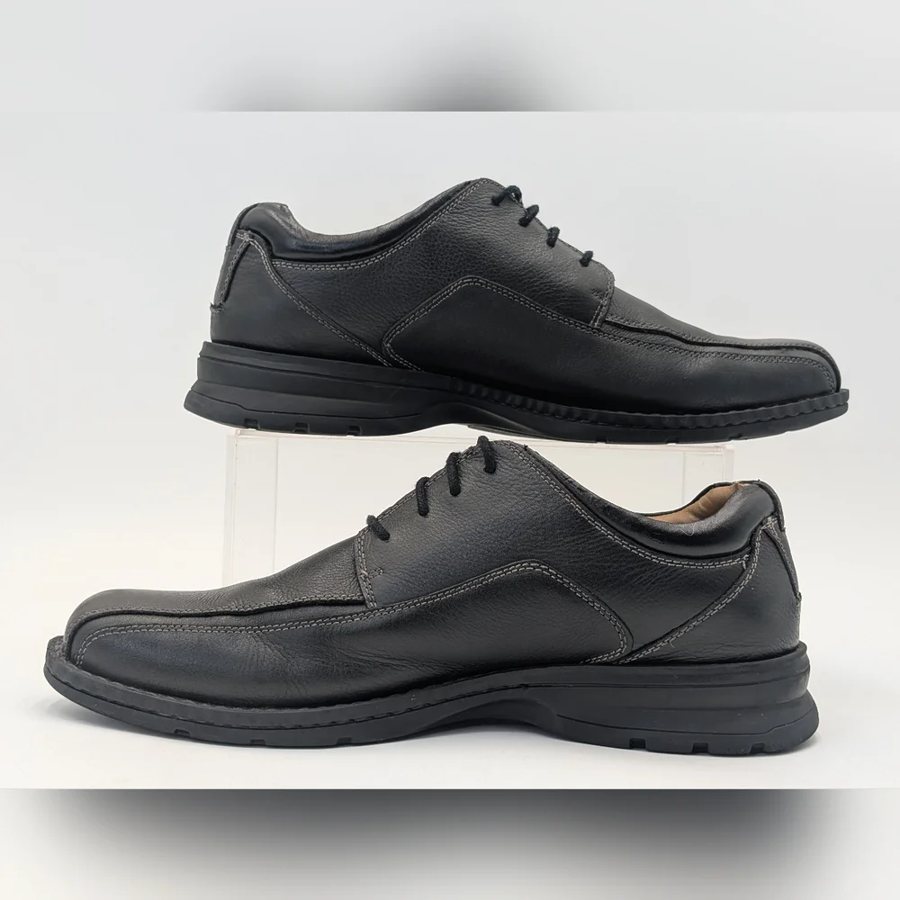 DOCKERS ProStyle Men's 11M Derby Oxford Black Leather Shoes Lace Up